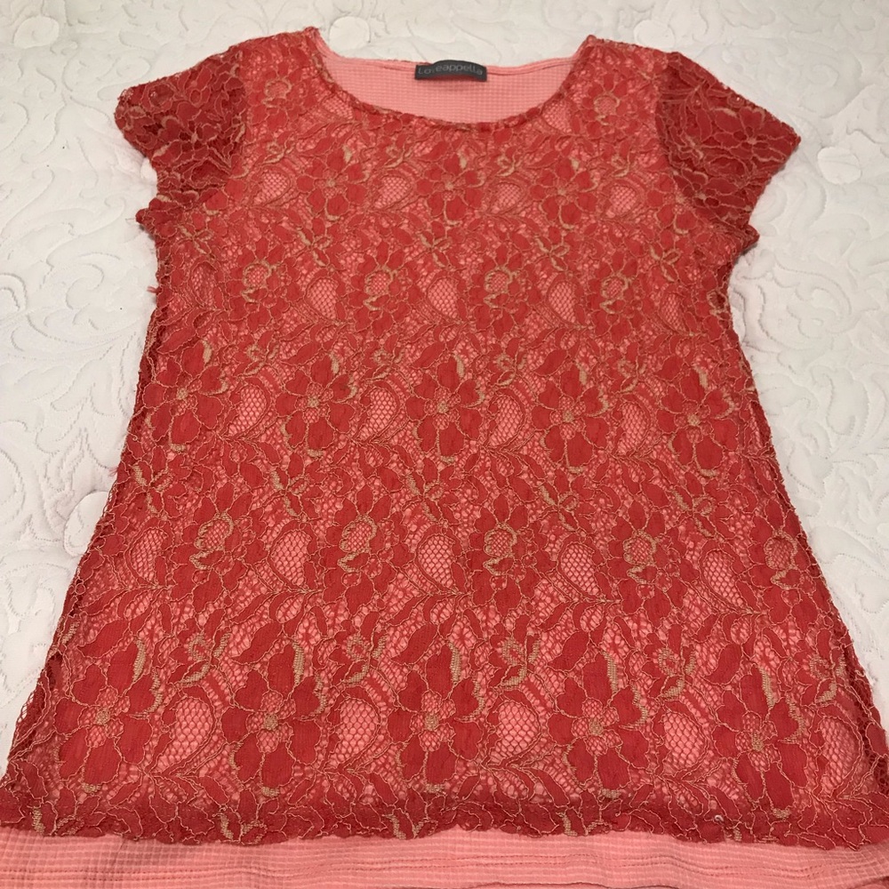 Loveappela (StitchFix) Sensi lace detail top